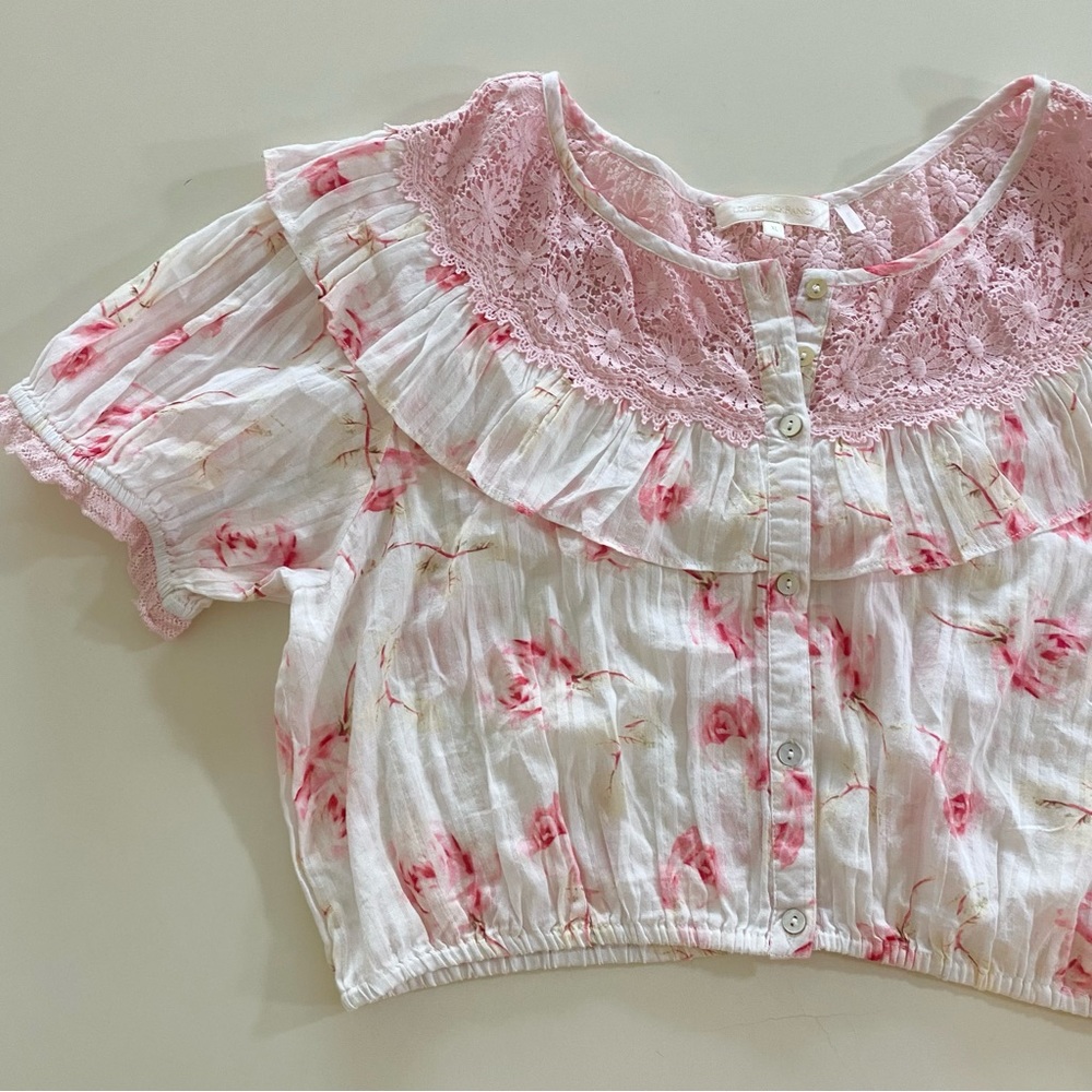LoveShackFancy Elania Crop Top - Picture 7 of 16